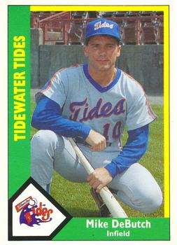 1990 CMC Tidewater Tides #15 Mike DeButch Front