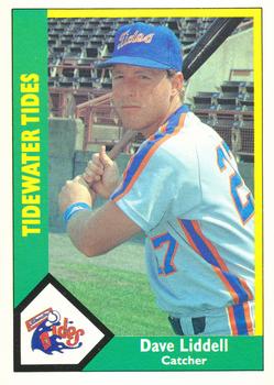 1990 CMC Tidewater Tides #20 Dave Liddell Front