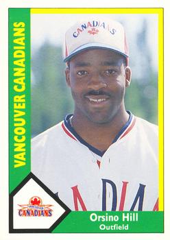 1990 CMC Vancouver Canadians #17 Orsino Hill Front