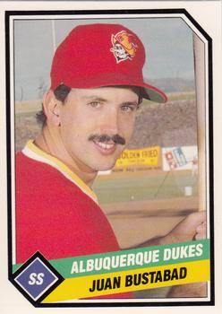 1989 CMC Albuquerque Dukes #20 Juan Bustabad  Front