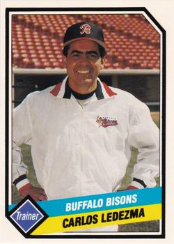 1989 CMC Buffalo Bisons #3 Carlos Ledezma  Front