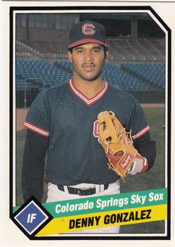 1989 CMC Colorado Springs Sky Sox #14 Denny Gonzalez  Front
