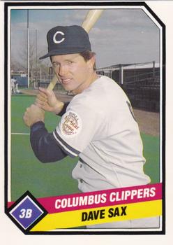1989 CMC Columbus Clippers #26 Dave Sax  Front