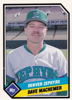 1989 CMC Denver Zephyrs #25 Dave Machemer Front