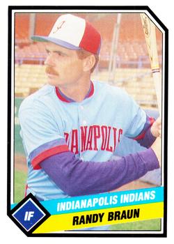 1989 CMC Indianapolis Indians #16 Randy Braun  Front