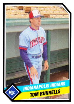 1989 CMC Indianapolis Indians #25 Tom Runnells Front