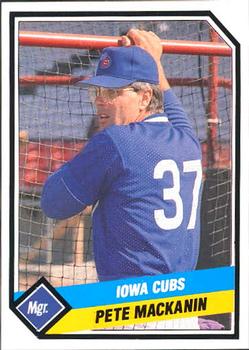 1989 CMC Iowa Cubs #25 Pete Mackanin Front