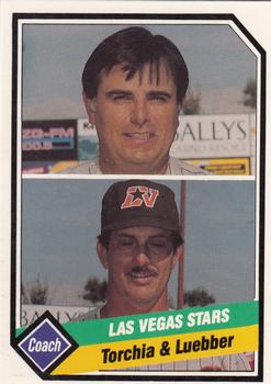 1989 CMC Las Vegas Stars #25 Tony Torchia / Steve Luebber  Front