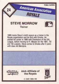 1989 CMC Omaha Royals #24 Steve Morrow Back