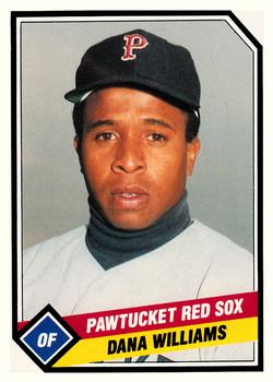1989 CMC Pawtucket Red Sox #16 Dana Williams  Front