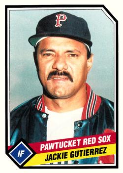 1989 CMC Pawtucket Red Sox #19 Jackie Gutierrez  Front