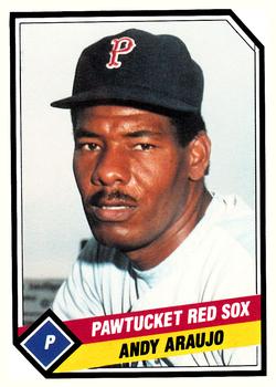 1989 CMC Pawtucket Red Sox #8 Andy Araujo  Front