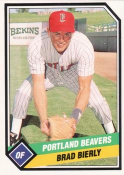 1989 CMC Portland Beavers #18 Brad Bierley Front