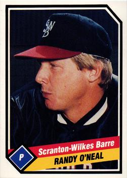 1989 CMC Scranton/Wilkes-Barre Red Barons #10 Randy O'Neal  Front
