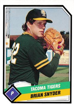 1989 CMC Tacoma Tigers #4 Brian Snyder  Front