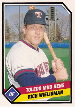 1989 CMC Toledo Mud Hens #23 Rich Wieligman  Front