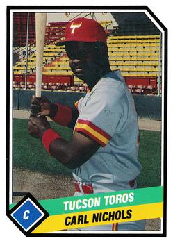 1989 CMC Tucson Toros #15 Carl Nichols  Front