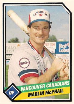 1989 CMC Vancouver Canadians #15 Marlin McPhail  Front