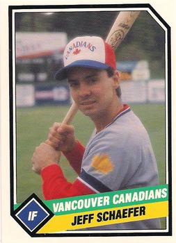 1989 CMC Vancouver Canadians #24 Jeff Schaefer  Front