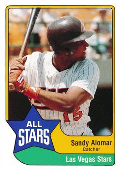 1989 CMC Triple A All-Stars #31 Sandy Alomar Jr. Front