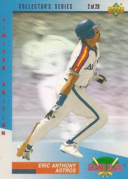 1993 Upper Deck Denny's Grand Slam Holograms #2 Eric Anthony Front