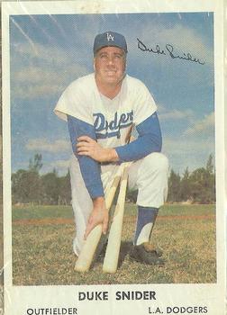 1961 Bell Brand Los Angeles Dodgers #NNO Duke Snider Front