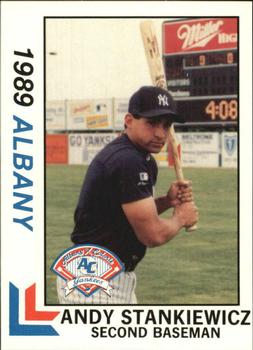 1989 Best Albany-Colonie Yankees #15 Andy Stankiewicz  Front