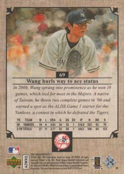 2007 Upper Deck Masterpieces #69 Chien-Ming Wang Back