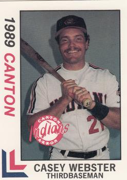 1989 Best Canton-Akron Indians #5 Casey Webster  Front
