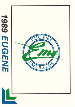 1989 Best Eugene Emeralds #25 Team logo / Checklist  Front