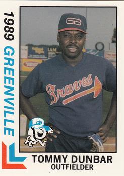 1989 Best Greenville Braves #26 Tommy Dunbar  Front