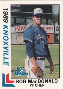 1989 Best Knoxville Blue Jays #13 Rob MacDonald Front