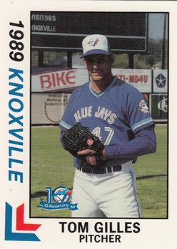 1989 Best Knoxville Blue Jays #7 Tom Gilles  Front