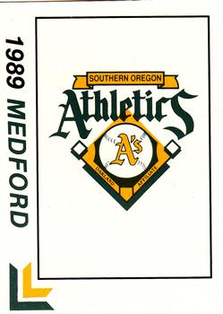 1989 Best Medford Athletics #31 Team logo / Checklist  Front