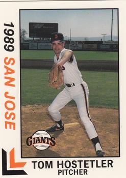 1989 Best San Jose Giants #19 Tom Hostetler  Front