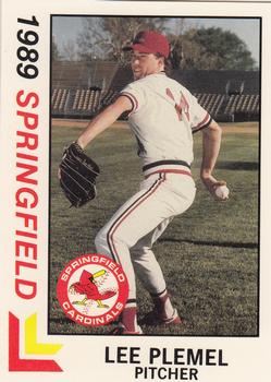 1989 Best Springfield Cardinals #11 Lee Plemel  Front