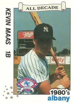 1990 Best Albany-Colonie A's/Yankees All Decade #12 Kevin Maas  Front