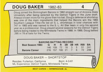 1990 Best Birmingham Barons All Decade #4 Doug Baker  Back