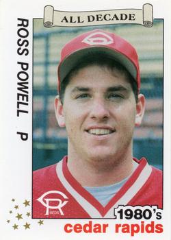1990 Best Cedar Rapids Reds All Decade #31 Ross Powell  Front
