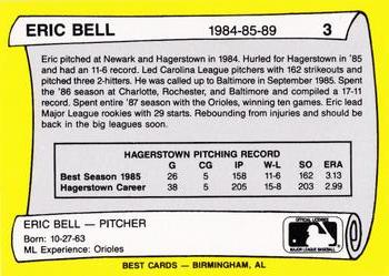 1990 Best Hagerstown Suns All Decade #3 Eric Bell  Back