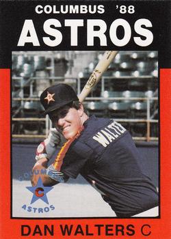 1988 Best Columbus Astros #12 Dan Walters Front