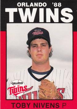 1988 Best Orlando Twins #6 Toby Nivens Front