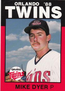 1988 Best Orlando Twins #9 Mike Dyer Front