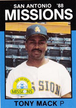 1988 Best San Antonio Missions #5 Tony Mack Front