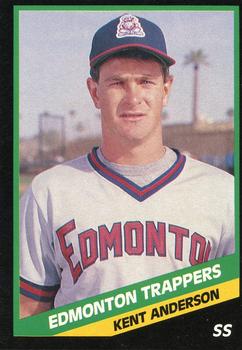 1988 CMC Edmonton Trappers #17 Kent Anderson Front