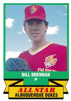 1988 CMC Triple A All-Stars #41 Bill Brennan Front