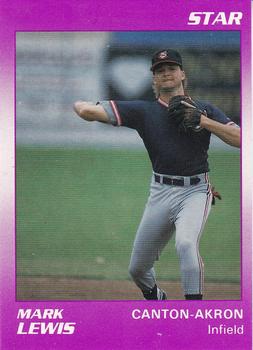 1990 Star Canton-Akron Indians #9 Mark Lewis Front