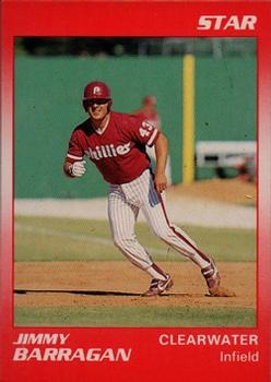 1990 Star Clearwater Phillies #1 Jimmy Barragan Front