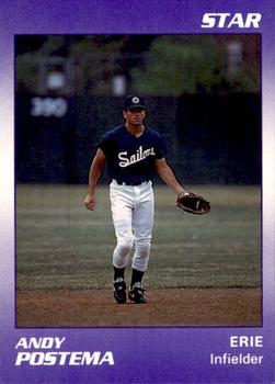 1990 Star Erie Sailors #18 Andy Postema Front