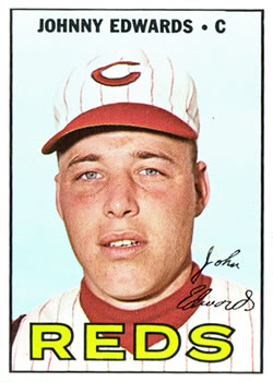 1967 Topps #202 Johnny Edwards Front